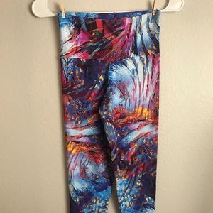 1 Pair of Colorful Patterned High Quality Leggings. Made in Brazil.